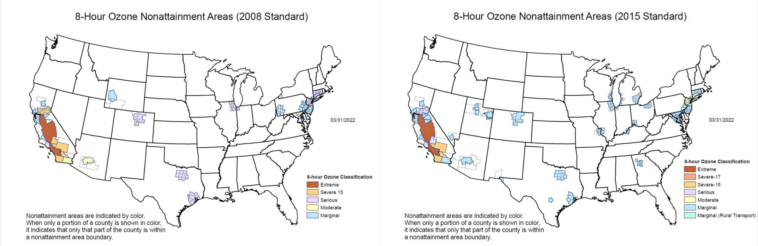 EPA Proposes Reclassification for Non-attainment Areas